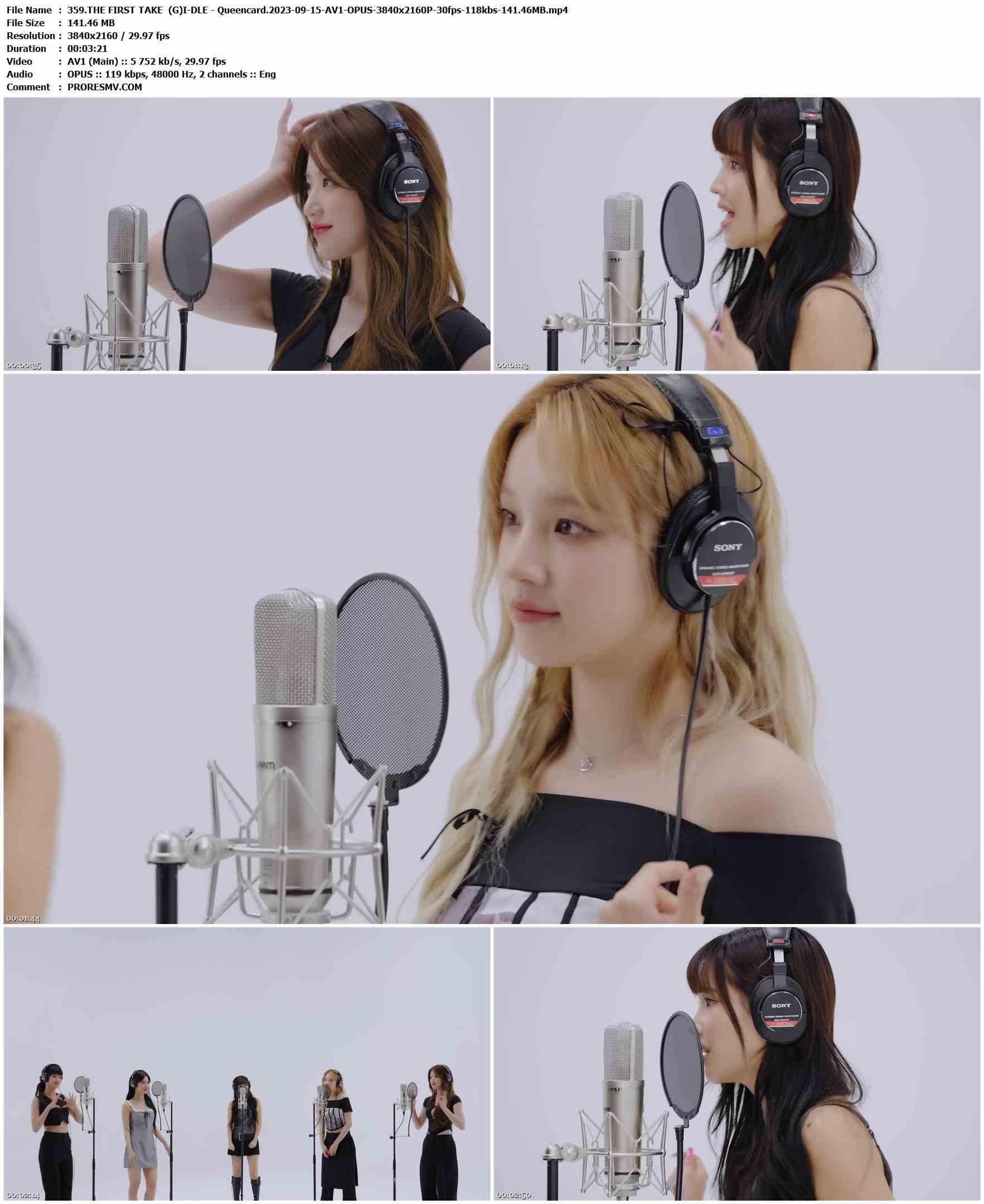 359.THE FIRST TAKE  (G)I-DLE - Queencard.2023-09-15-AV1-OPUS-3840x2160P-30fps-118kbs-141.46MB官方MV_高清MV